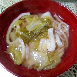 白菜うどんそば